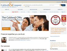 Tablet Screenshot of caldwellcpas.com